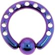8 Gauge Industrial Punched Purple-Aqua Titanium Bcr