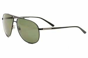 Dolce&Gabbana DG2116 Sunglasses-01/9A Black (Polarized Green Lens)-61mm