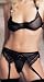 Garter Belt, G-String and Halter Top 3 Pc. Set - by Leg Avenue