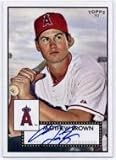 2007 Topps 52 Signatures (1952 Edition) #MBB Matthew Brown - Los Angeles Angels (Rookie Insert - Autographed Card) (Baseball Cards)