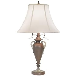 Egyptian Urn Table Lamp With Shade