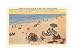 Beach, Panama City, Florida Art Poster Print, 17x11