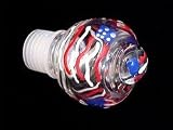 America's Flag Design - Hand Painted - Wine Bottle Stopper