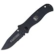 Smith & Wesson CKG101BS Extreme Ops Serrated Clip Point Knife, Black