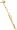 Flute Charm, Gold Plated Silver