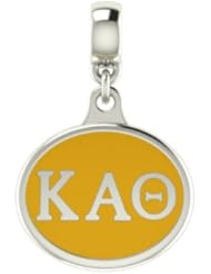 Kappa Alpha Theta Sorority Drop Charm Fits Most European Style Bracelets Including Chamilia, Zable, Troll and More. High Quality Bead in Stock for Fast Shipping.