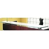 Napoli Veneer Glass Reception Counter, 86 1/2W x 15 1/4D (TIFNRDC) Category: Wood Desks