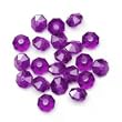 Faceted Rondelle Bead, 1000pc Pkg, Dark Amethyst