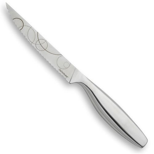 CulinHome SK4068 Décor Collection 5 Inch Splash Steak Knife, Stainless Steel