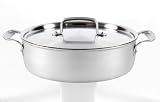 Tefal Jamie Oliver Italian Series Servierpfanne 30cm mit Edelstahl-Deckel, Aluminum geb�rstet