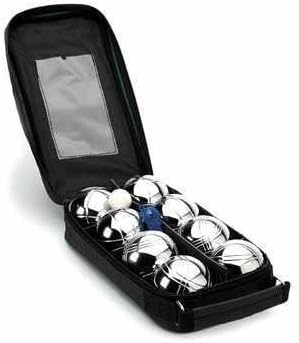 Trad Men's Chrome Boules,Pentanque, Set Of 8, Including Carry Case