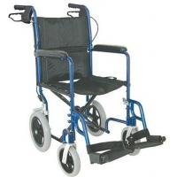 Duro-Med Lightweight Aluminum Transport Chair with 12" Wheels, Royal Blue, Each