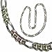 Tricolor Concave Figaro Chain