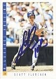 Scott Fletcher, Milwaukee Brewers Autographed Card