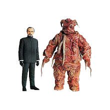 Dr. Who/Master and Axon Action Figures 3rd. Doctor