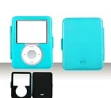 METAL Solid Light Blue Apple Ipod Nano 3rd Generation GEN Protective Case Cover