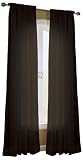 S. Lichtenberg and Co. Emily 59 by 84-Inch Curtain Panel, Black