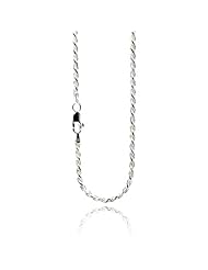 Sterling Italian Silver 2mm 22" Rope Chain with High Polish Finish , Comes with Special Gift Pouch.