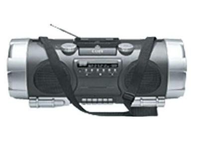Portable CD with AM/ FM Cassette and Powered Woofer