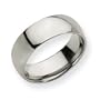 Titanium 8mm Polished Comfort Fit Wedding Band - Size 10.75 - JewelryWeb