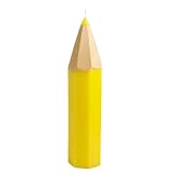 Yellow Point a la Ligne Giant Colored Pencil Candle