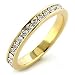 Jewelry - Clear Swarovski Gold Tone Bridal Ring