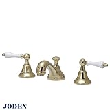 【JODEN】セパレートレバーCL（ブラス）　洗面用3ホール（8インチ）2レバー混合栓 クラシック蛇口 8PLVG