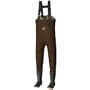 Pro Line Men's Marsh Creek Neoprene Chest Waders Deep-cleated Rubber Sole Dark Brown, DARK BROWN, 9