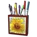 PS Flowers - Yellow Sunflower - Plant Seeds of Joy - Inspirational Floral - Tile Pen Holders-5 inch tile pen holder