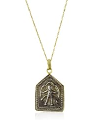 Lena Skadegard "Pantheon" Antique Silver "Durga Goddess" Pendant Necklace
