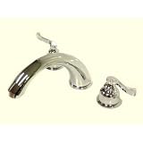 Roman Tub Filler with Chrome/Polished Brass