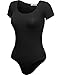 FPT Womens Basic Short Sleeve Bodysuit BLACK MEDIUM