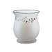 Pfaltzgraff Winterberry Frosted Hurricane Candle Holder with Candle