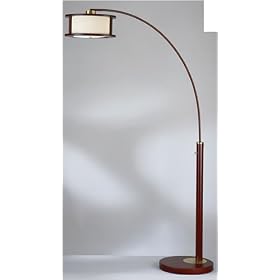 Indo Collection One Light Arc Lantern Shade Floor Lamp
