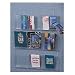 Safco 5603CL Clear plastic literature display wall rack for nine magazines, 30w x 36-3/4h