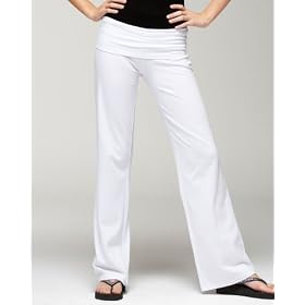 bebe Foldover Logo Yoga Pant