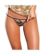 Mamia Gold Cute Stretch Cotton Spandex Camouflage Print G String Thong Pantie...