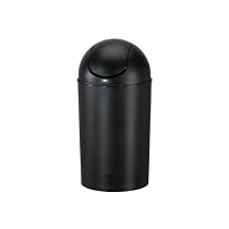 Umbra Grand 10-Gallon Waste Can, Black
