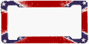 Confederate Flag Frame (Plastic)