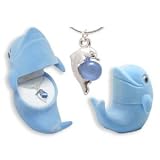 Dolphin Crystal Pendant Necklace With Velour Gift Box
