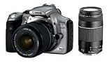 Canon EOS 300D - Digital Camera - SLR - 6.3 Mpix - Canon EF-S 18-55mm and EF 75-300 lenses - optical zoom: 3 x - supported memory: CF, Microdrive