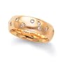 Diamond Starlight Band 6mm 18kt Rose