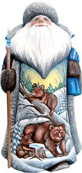 Bear Cubs at Play - Russian Handcarving