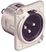 Neutrik NC3MD-L-1 XLR D Series Panel Mount Male Nickel