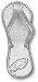 Philadelphia Eagles Solid Sterling Silver Eagle Head Logo Flip Flop 1'' Pendant