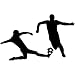 Soccer Slide Tackle Decal Sticker