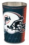 Miami Dolphins NFL 15 Inches Metal Trash Can/Waste Basket