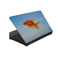Laptop Aufkleber 27,5 cm * 36,5 cm k�rzbar - Motiv Fisch Goldfisch Fische