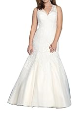 Plus Size Tulle Lace Mermaid  Dress