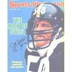 Jack Lambert Autographed/Hand Signed Sports Illustrated Magazine (Pittsburgh Steelers)